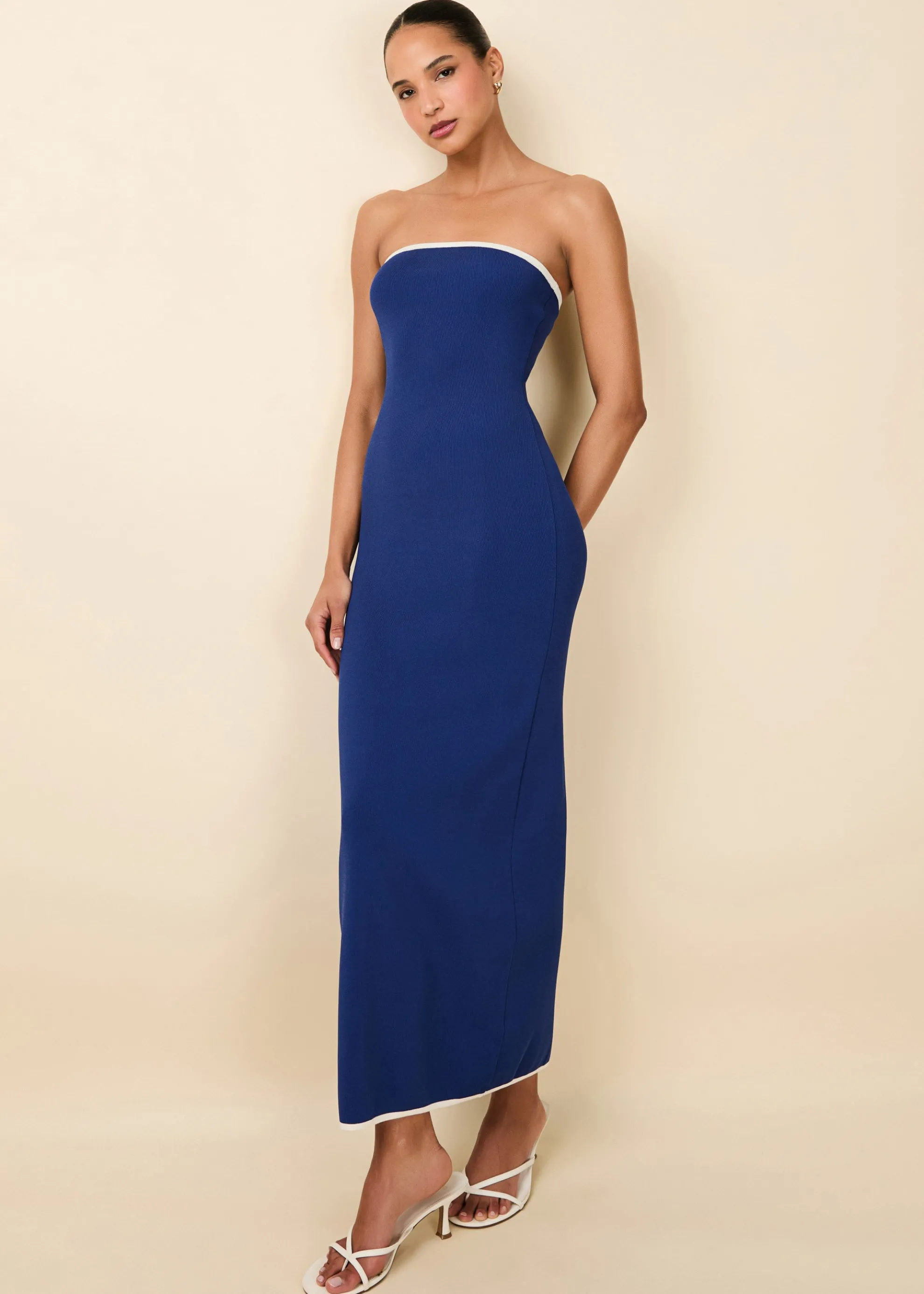 Caroline Dress Maritime Navy