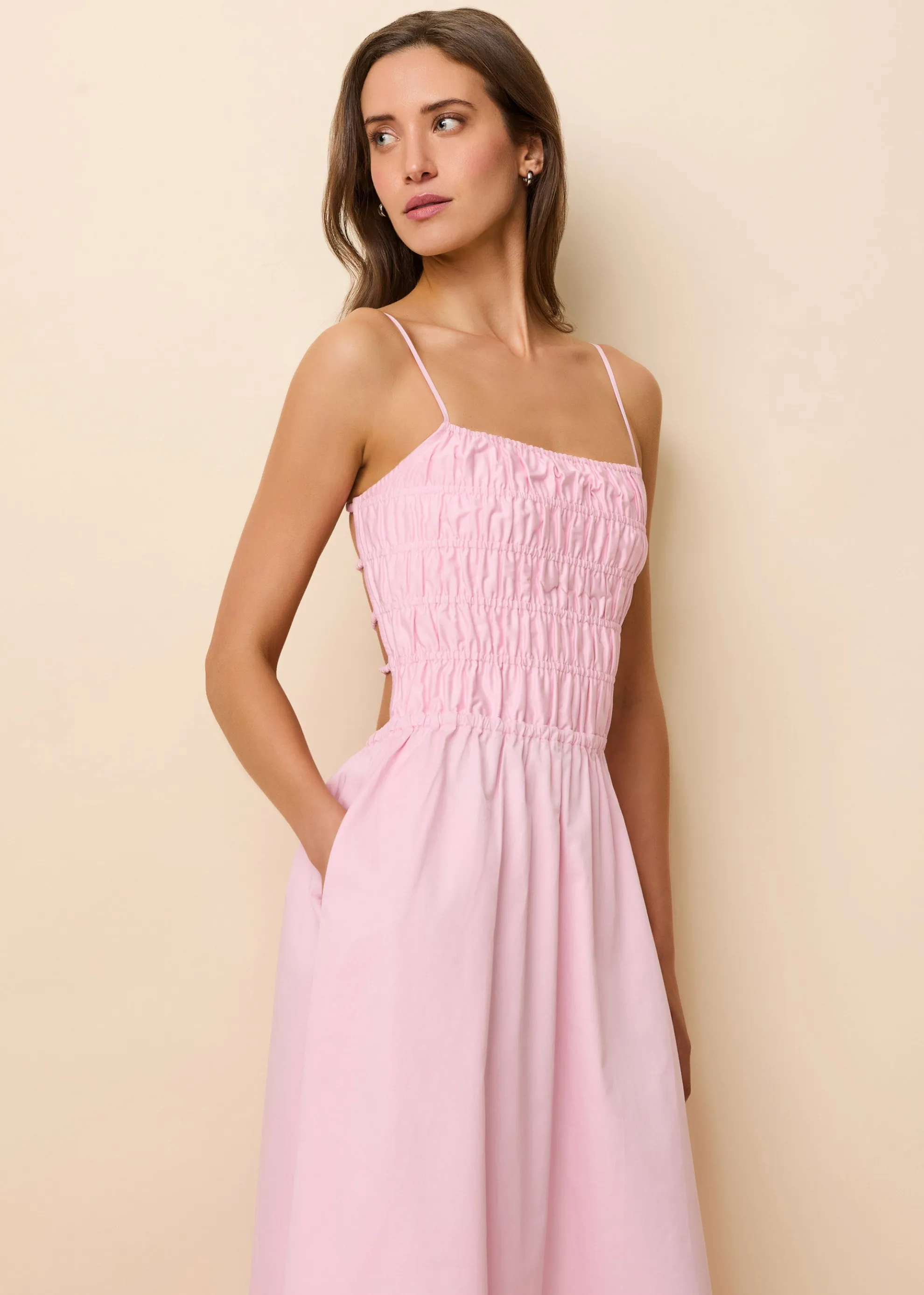 Delta Midi Dress Carnation
