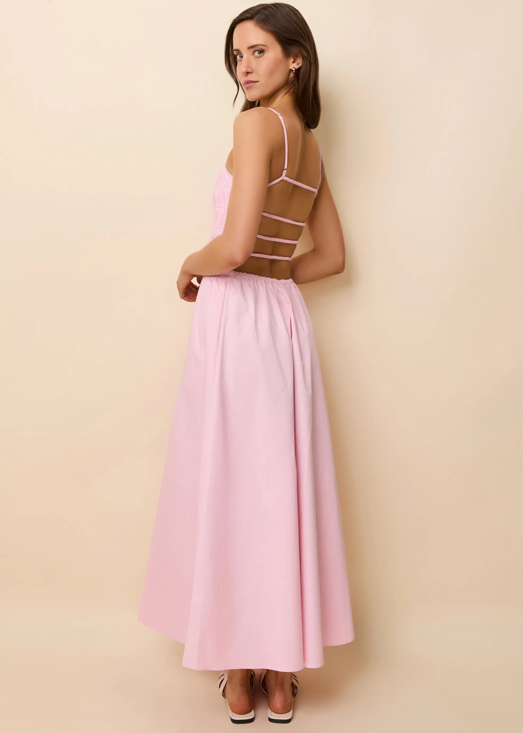 Delta Midi Dress Carnation