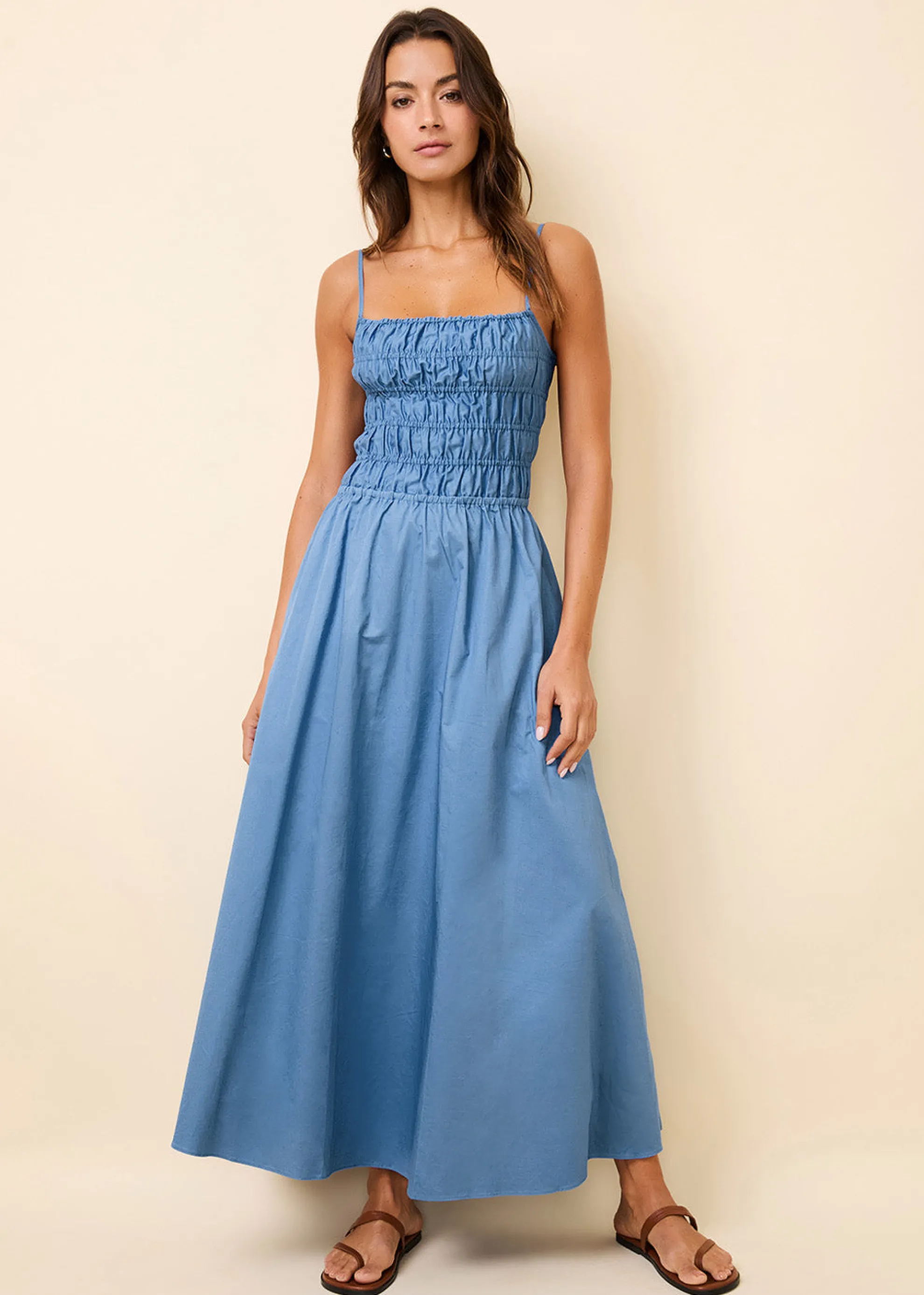 Delta Midi Dress Marina Blue