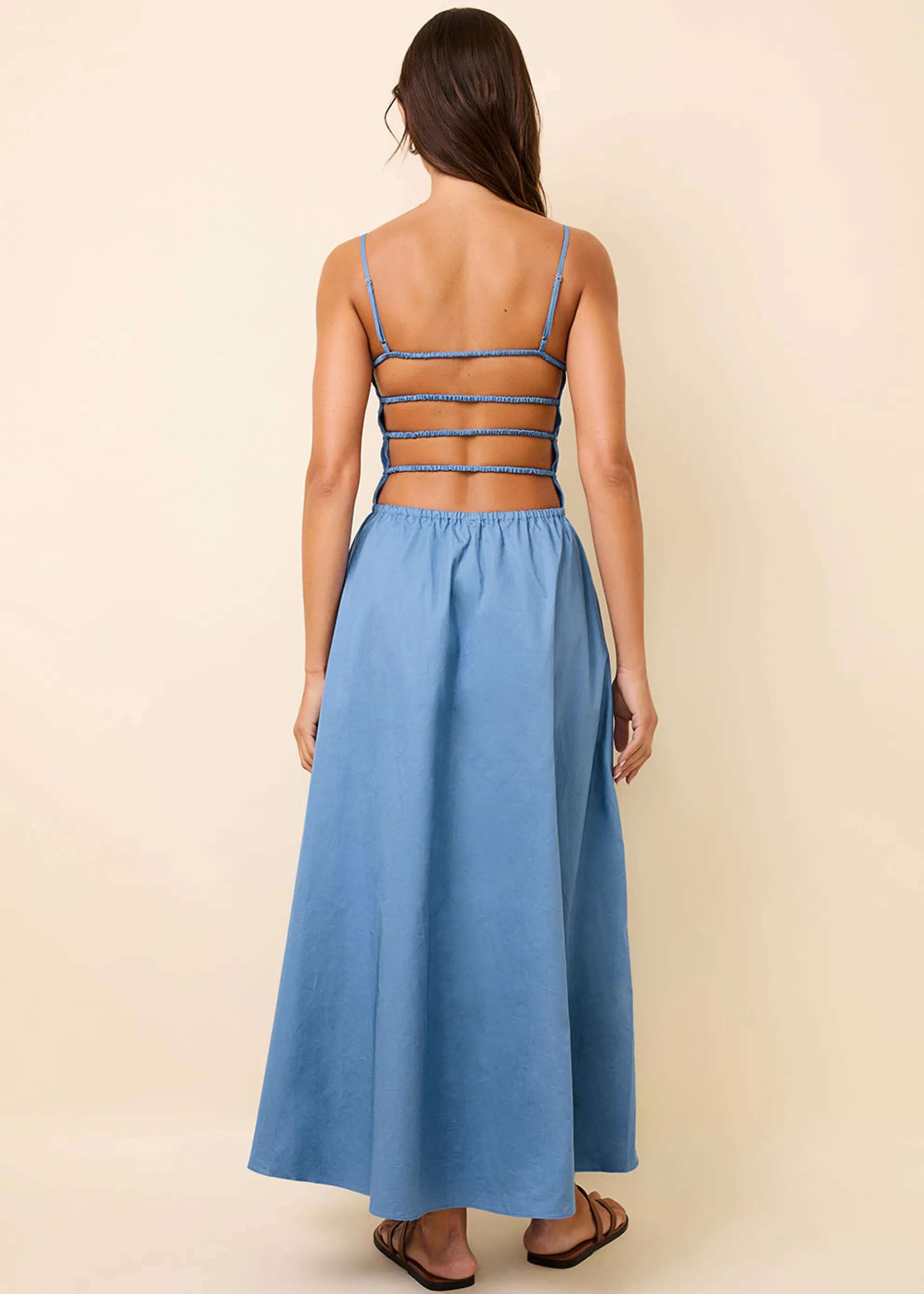 Delta Midi Dress Marina Blue