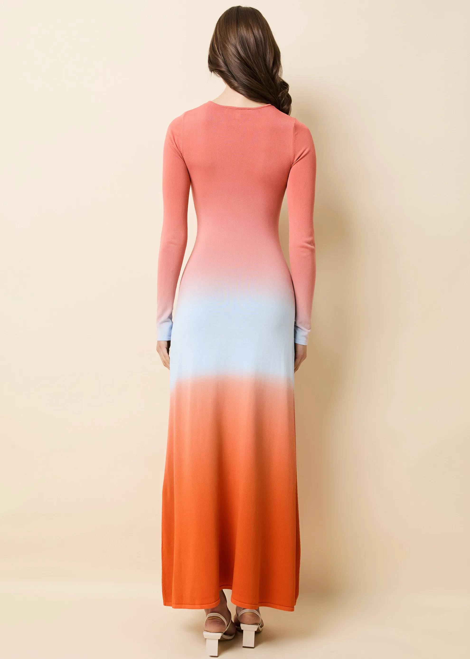 Dora Dress Ombre Peachy Keen
