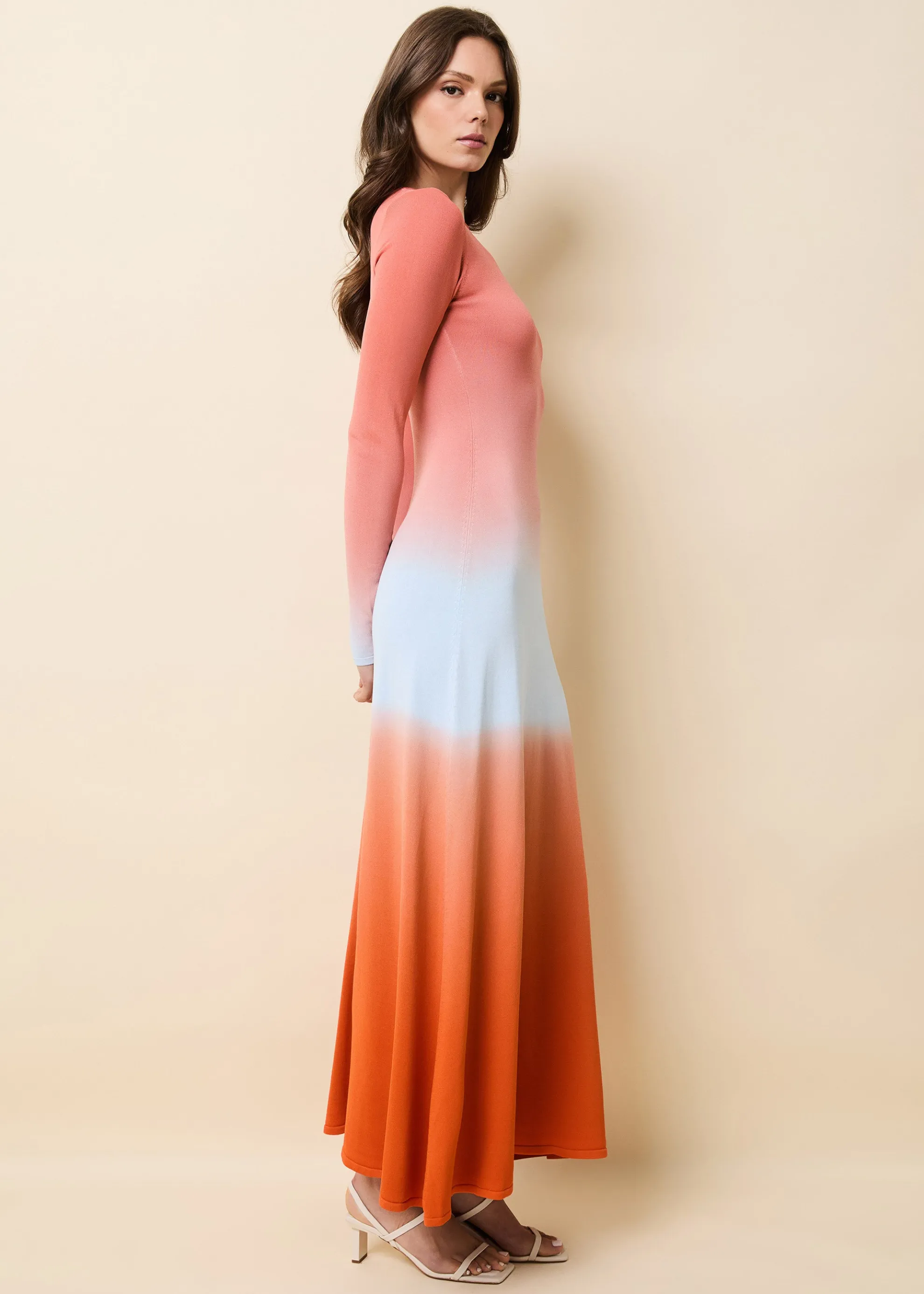 Dora Dress Ombre Peachy Keen