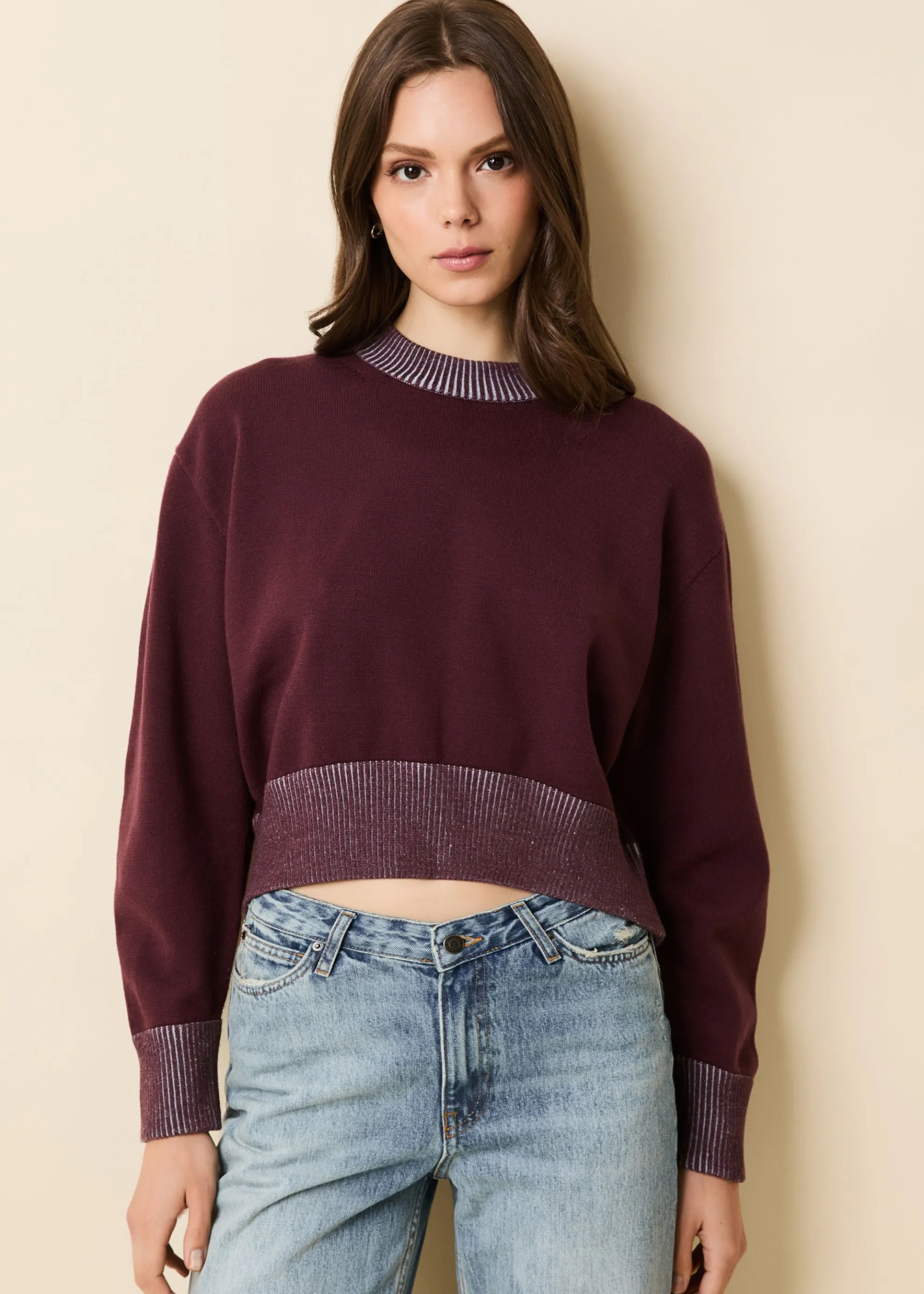 Kieran Sweater Raisin Brown