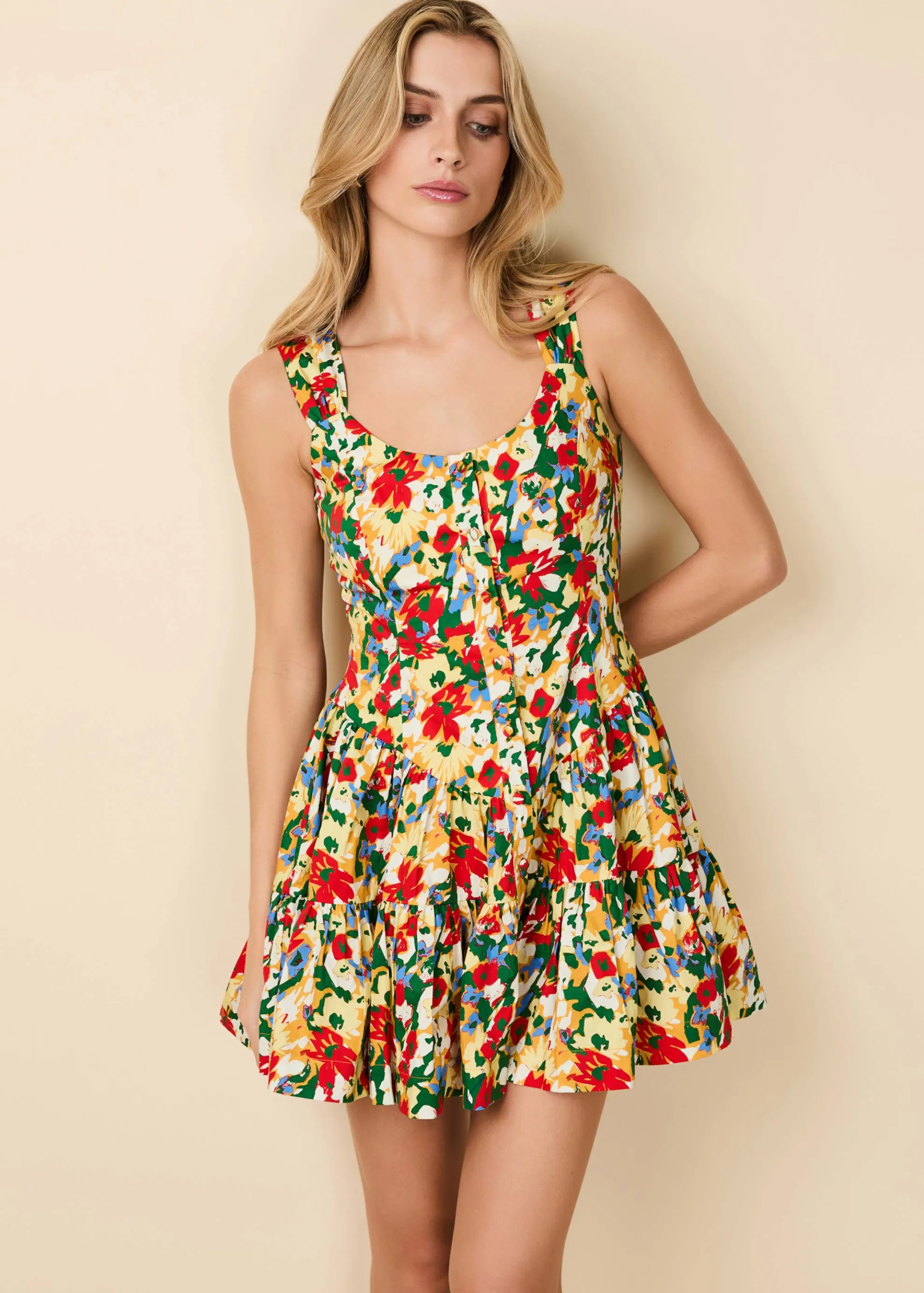 Leah Dress Picasso Floral