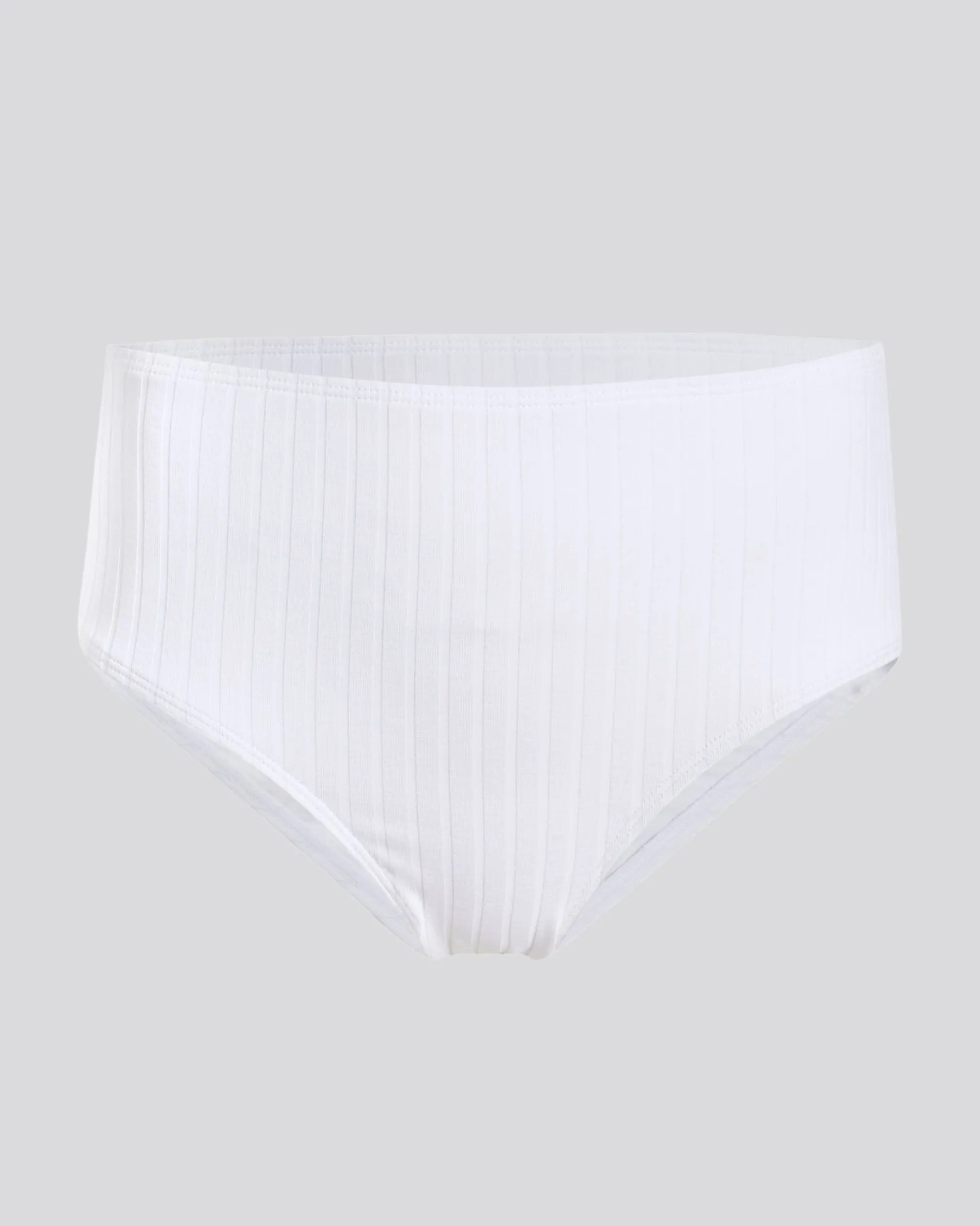 Lilo Ribbed Bikini Bottom Optic White