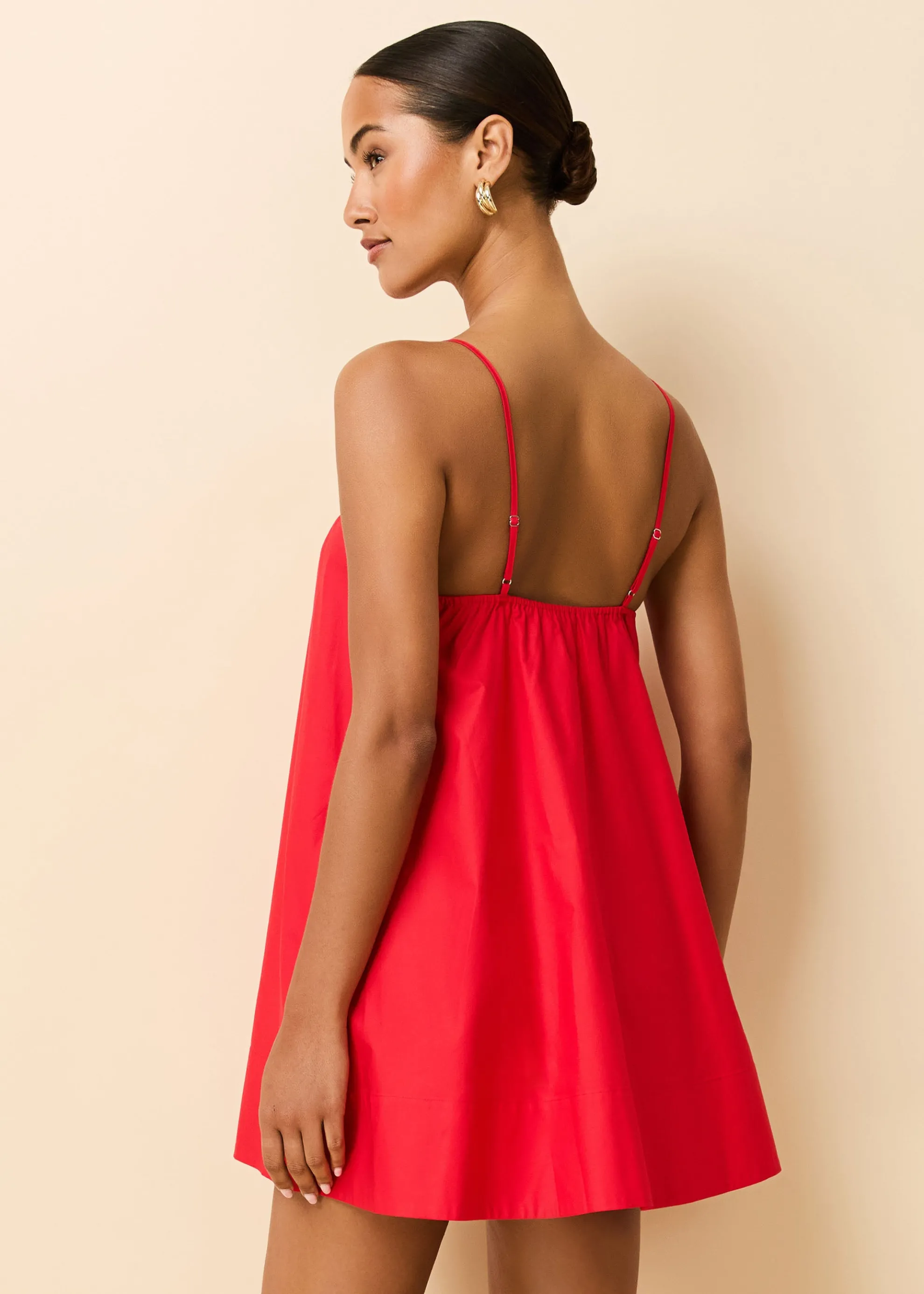 Lindsay Dress Lipstick Red