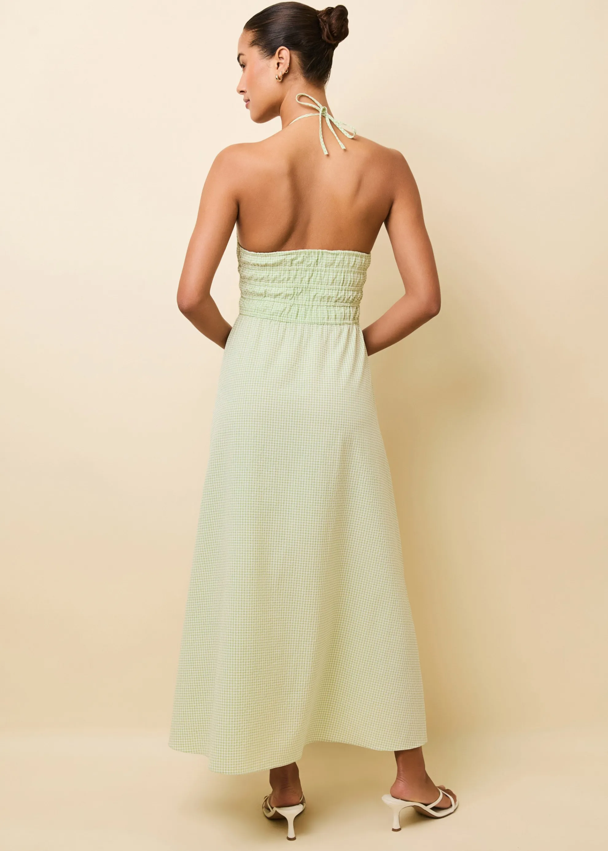 Lolita Dress Matcha Gingham