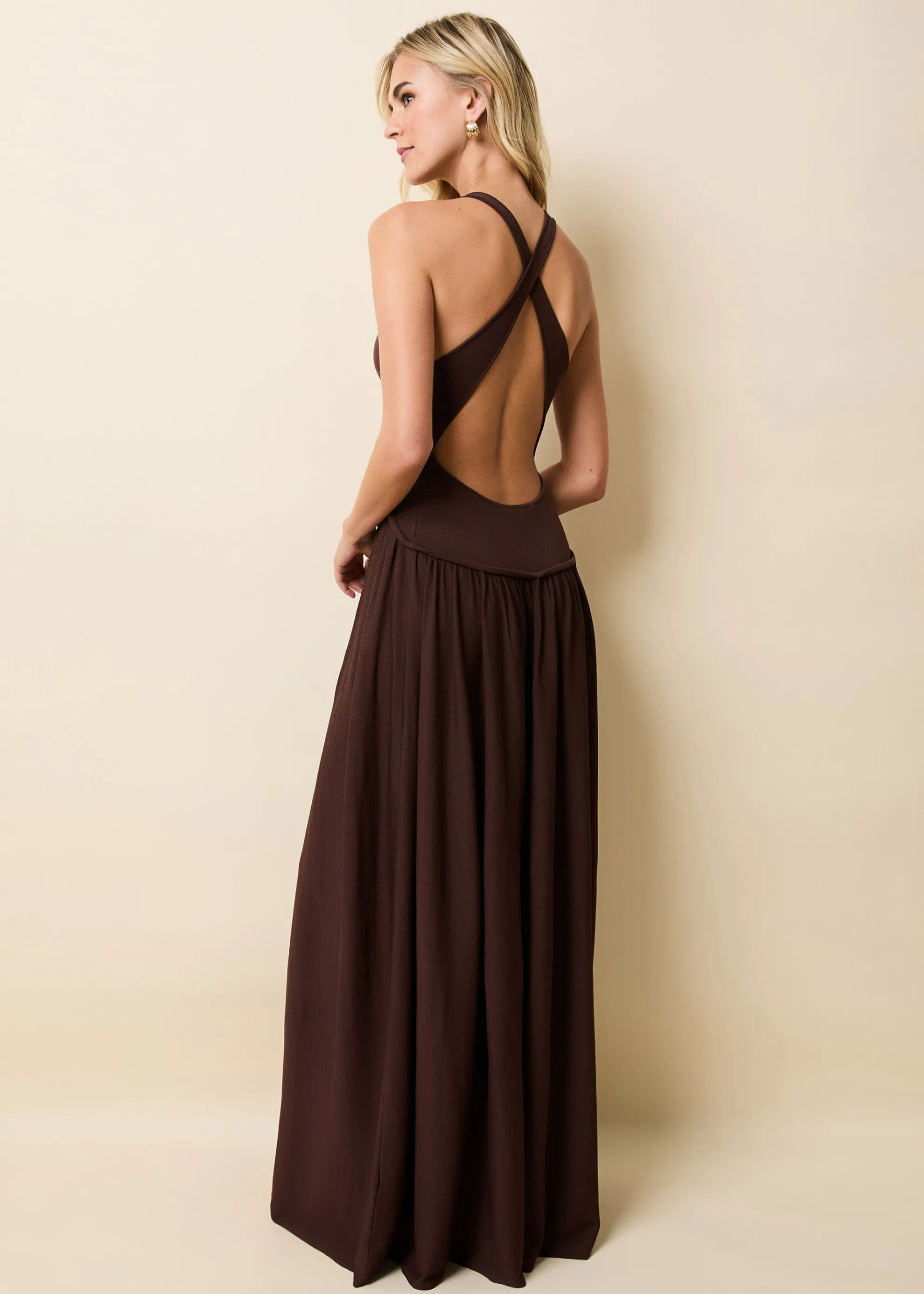 Maggie Dress Raisin Brown