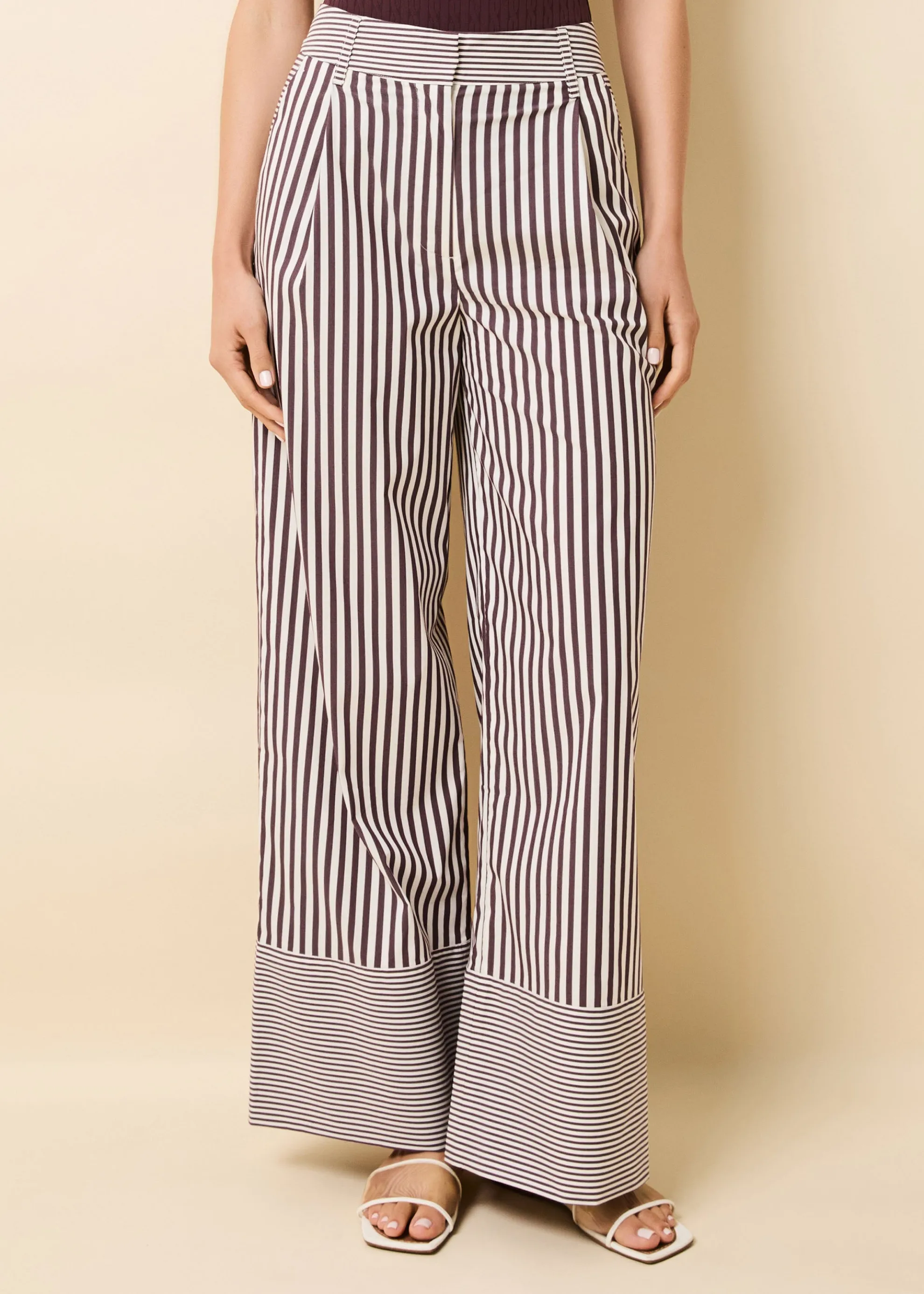 Marnie Pant Raisin Brown / Brule Stripe