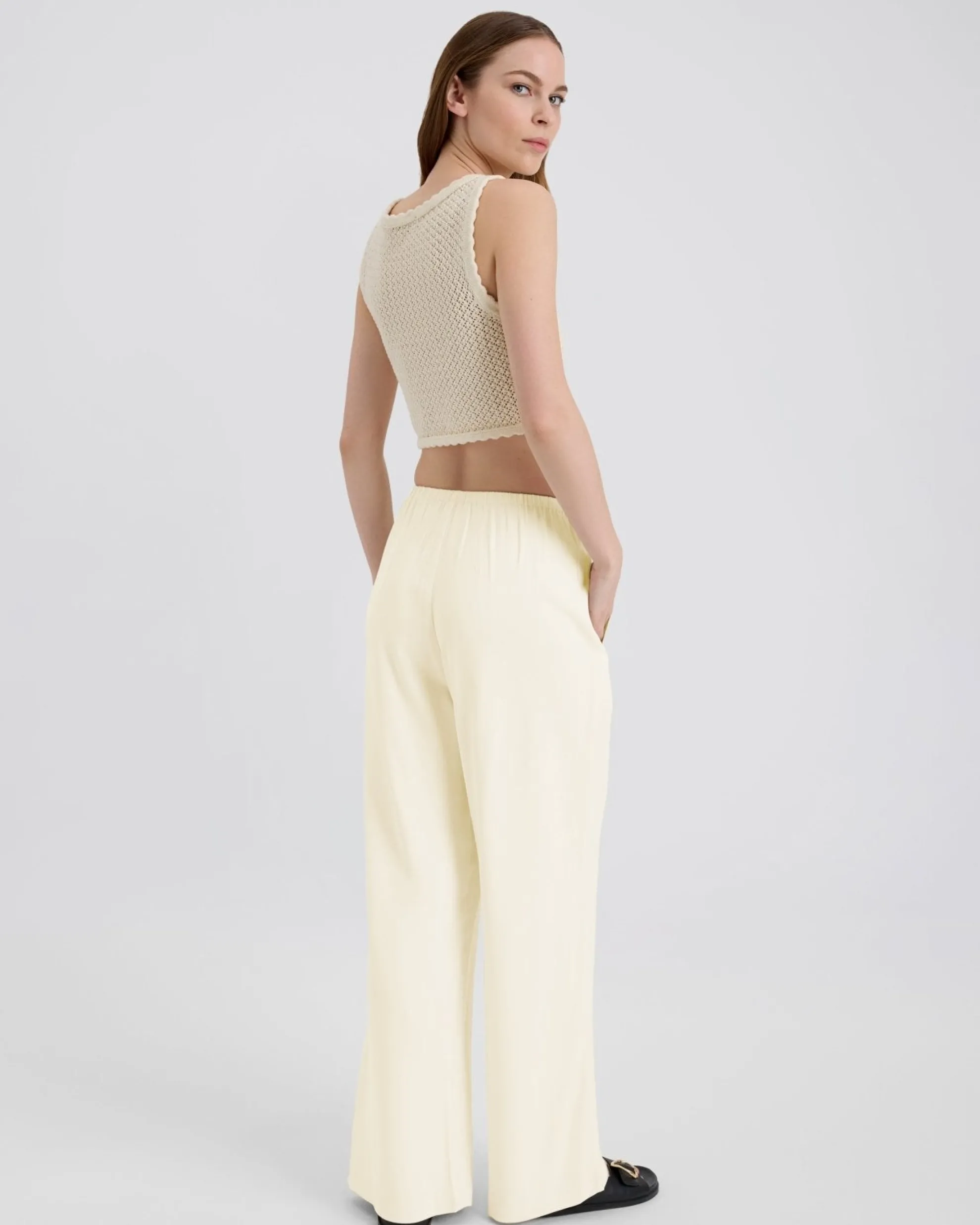 Monaco Pant Ecru
