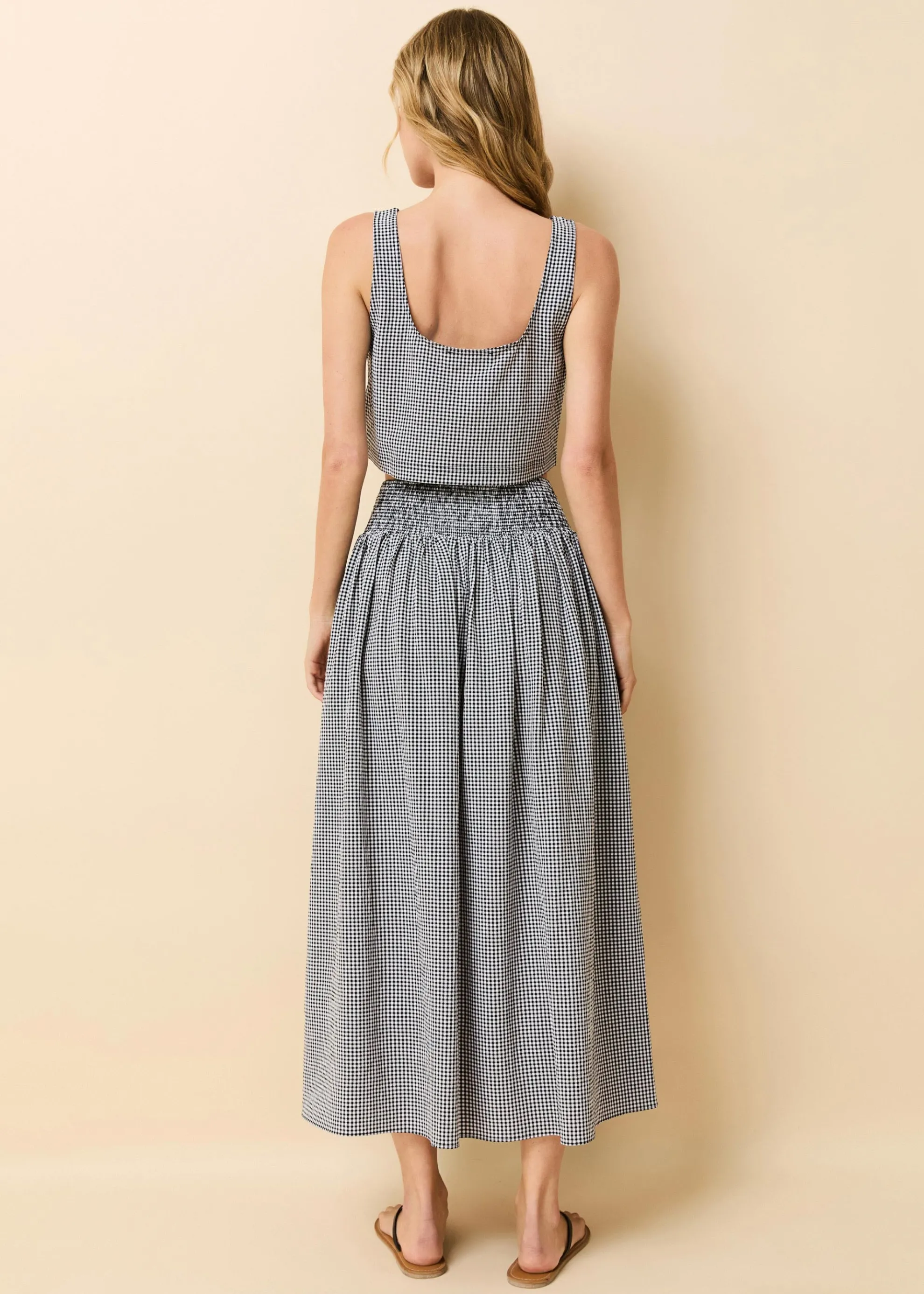 Noreen Skirt Noir Gingham