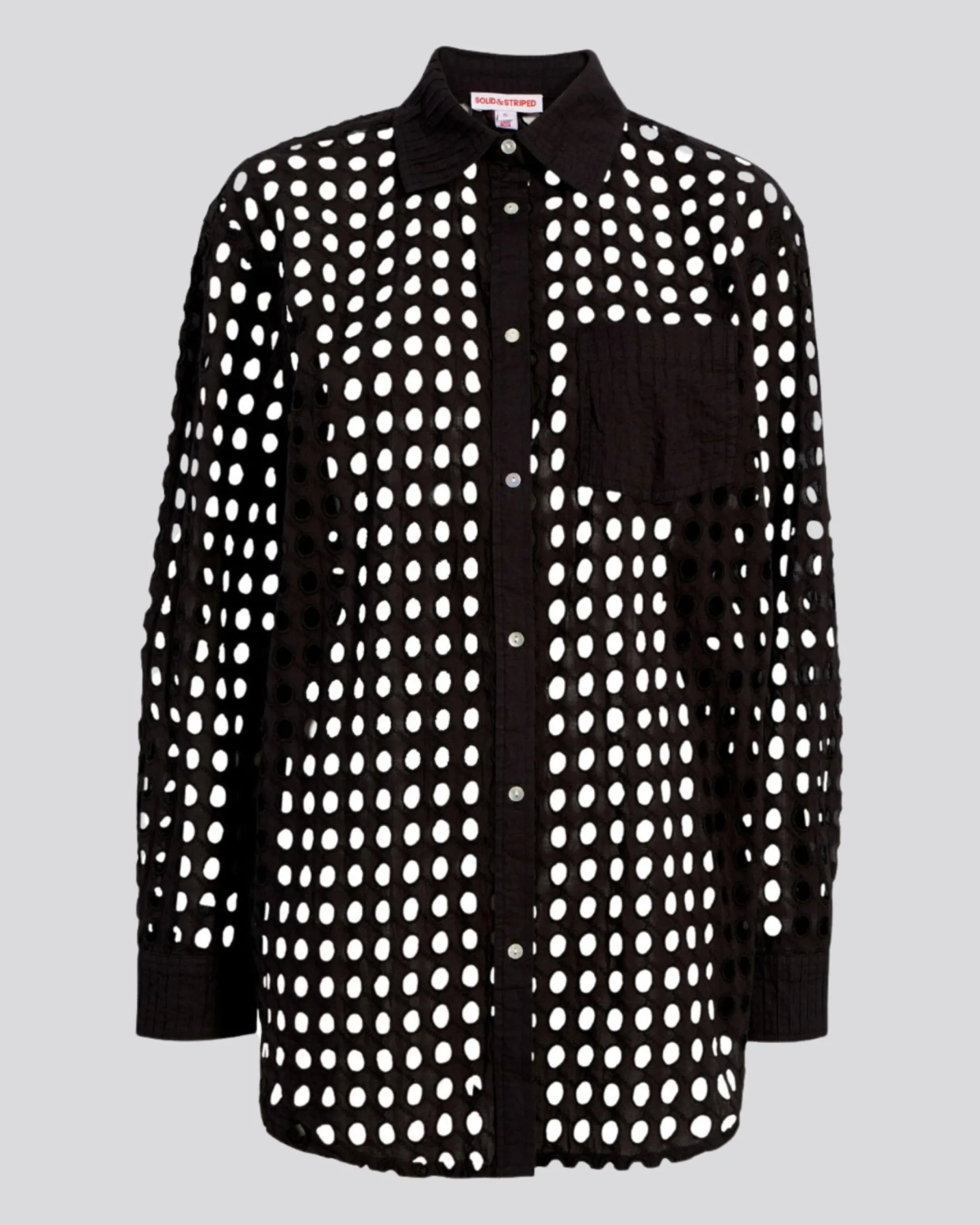 Oxford Tunic Classic Eyelet Noir