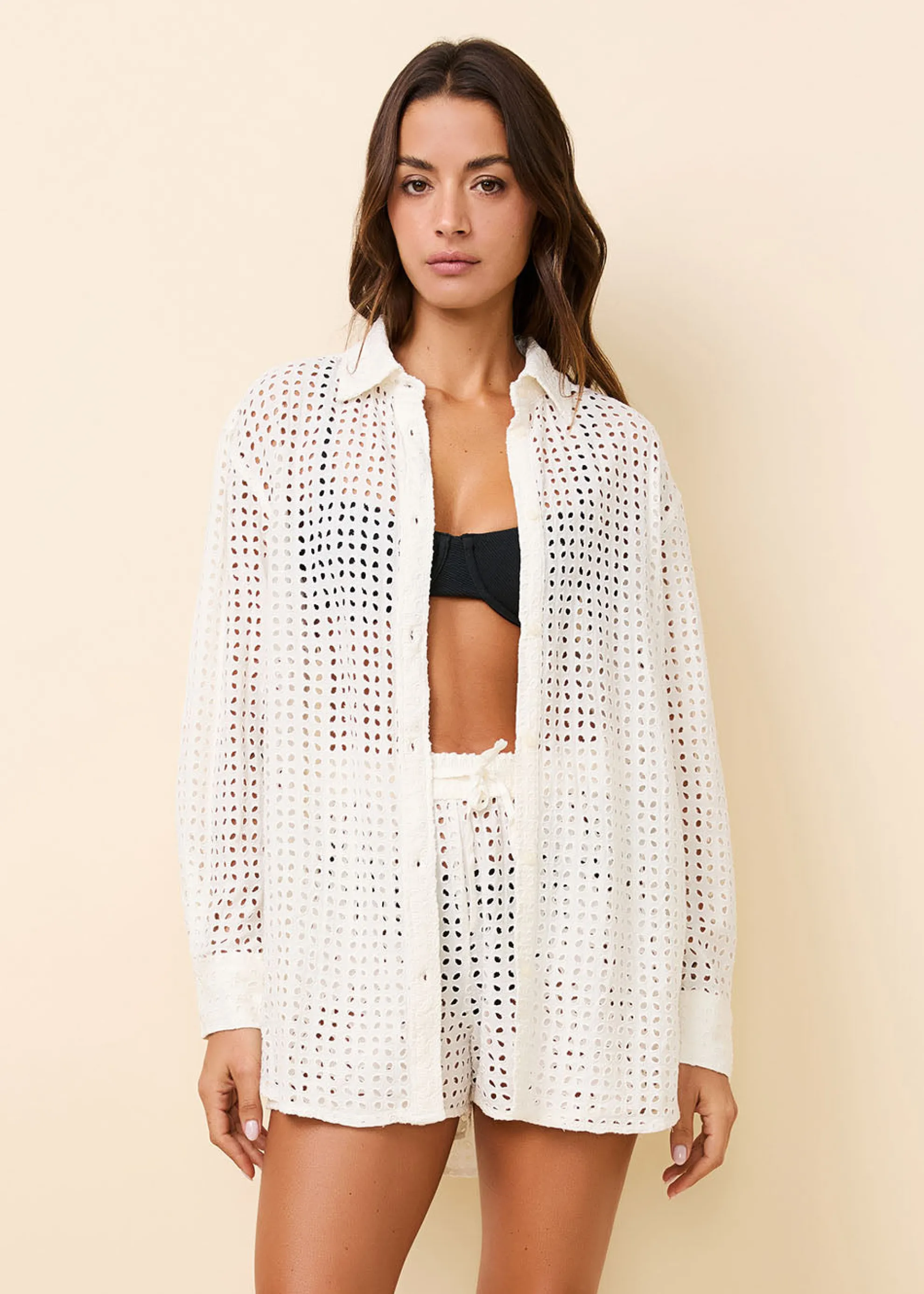 Oxford Tunic Leaf Eyelet Brule