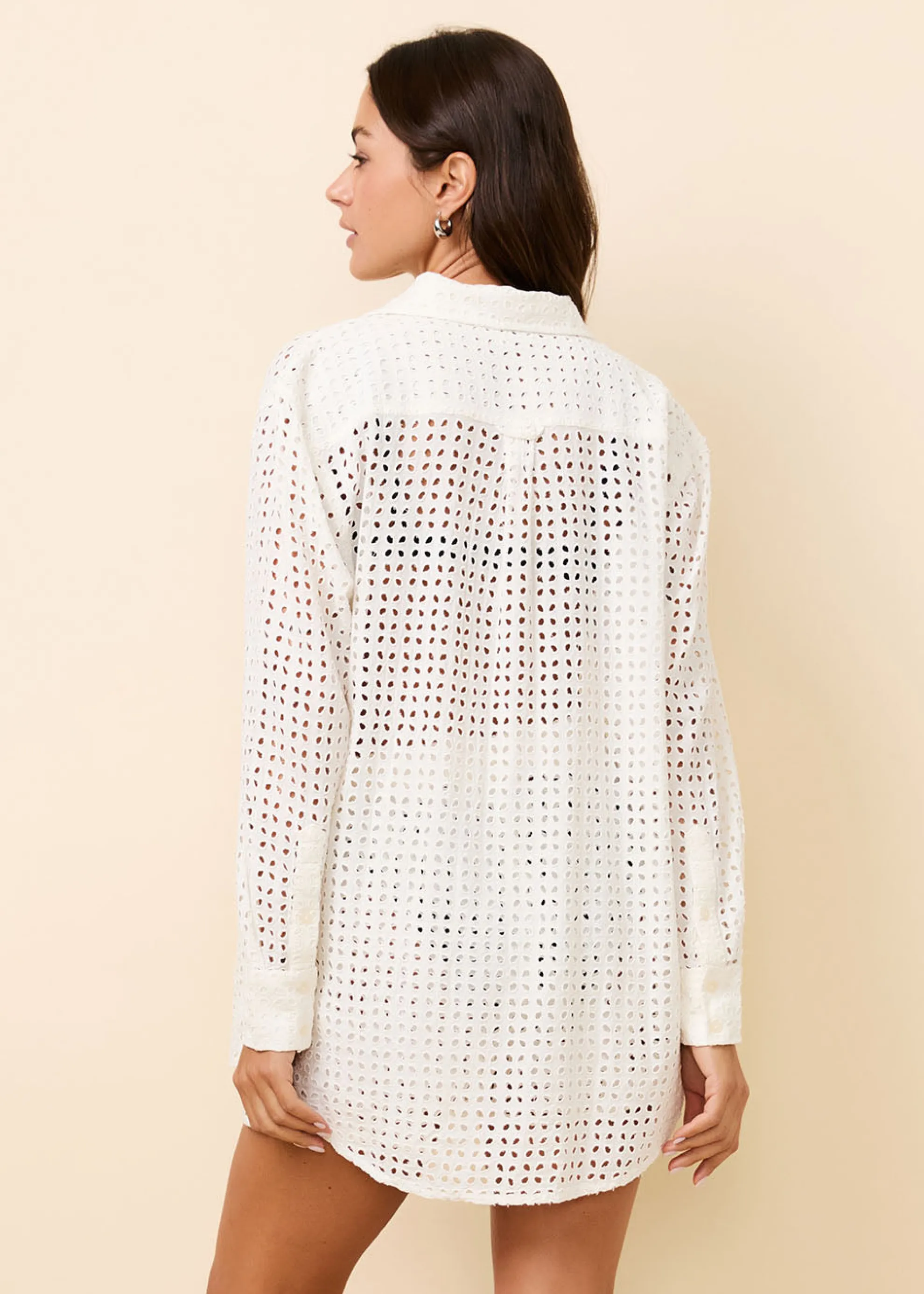 Oxford Tunic Leaf Eyelet Brule