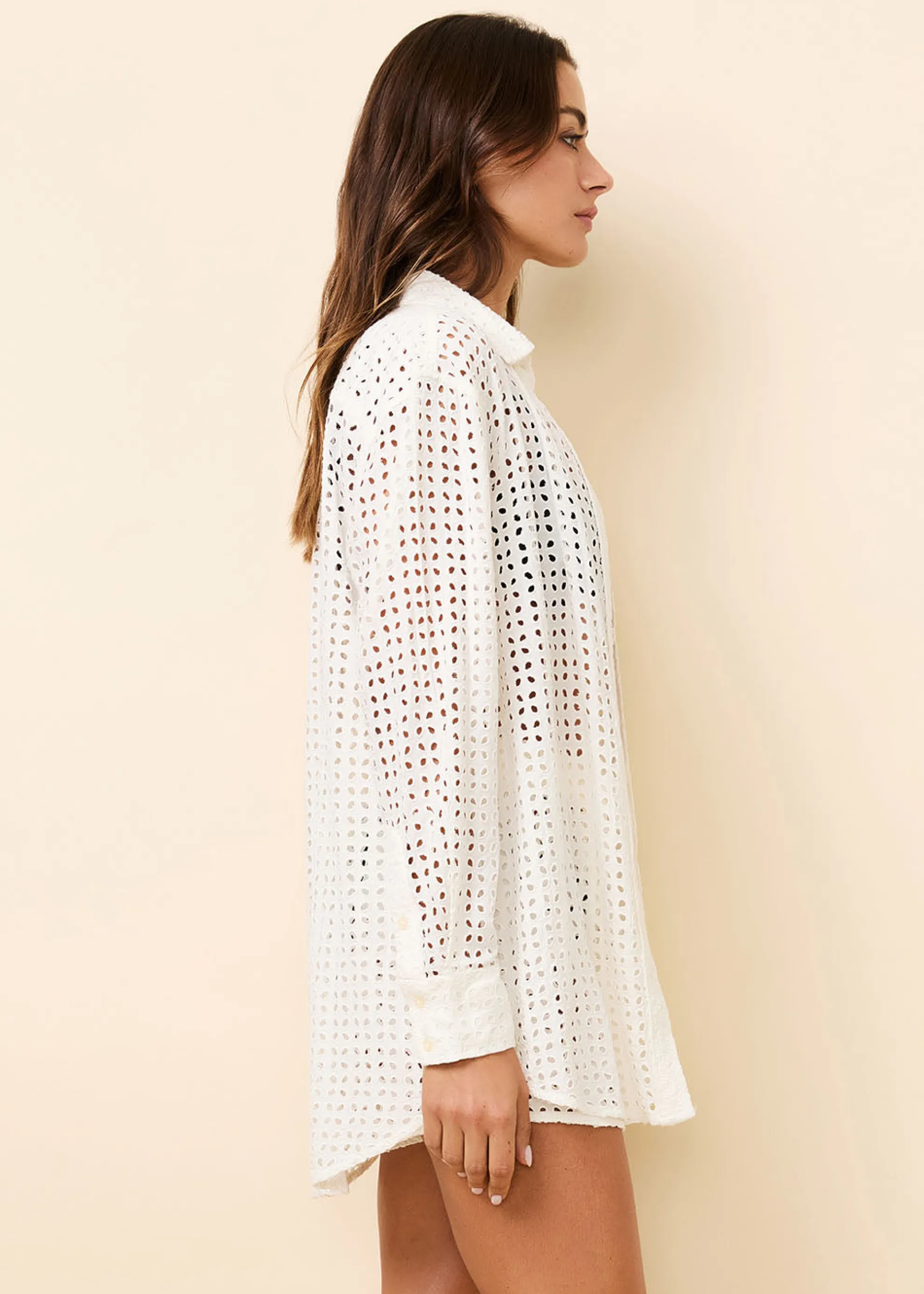 Oxford Tunic Leaf Eyelet Brule