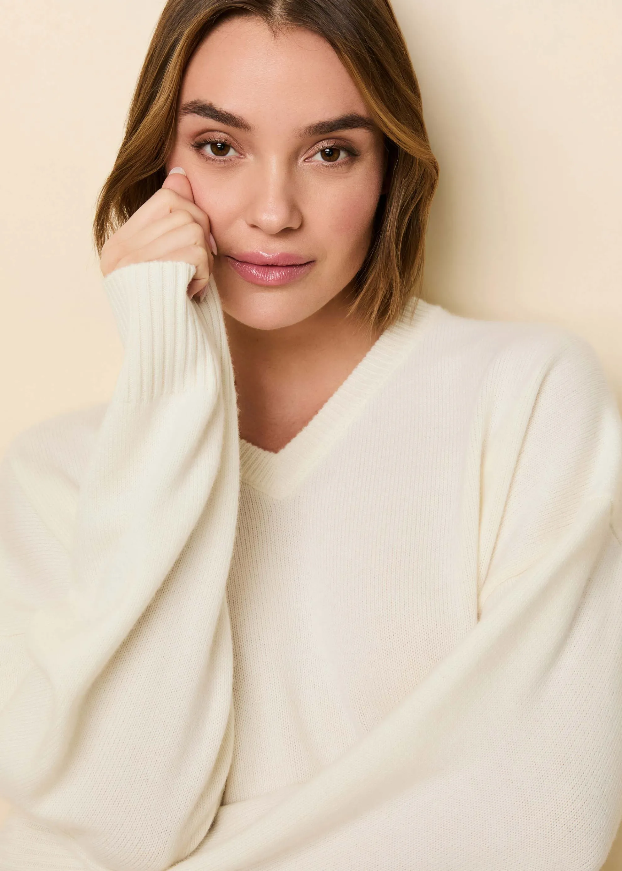 Reva Cashmere Sweater Brule