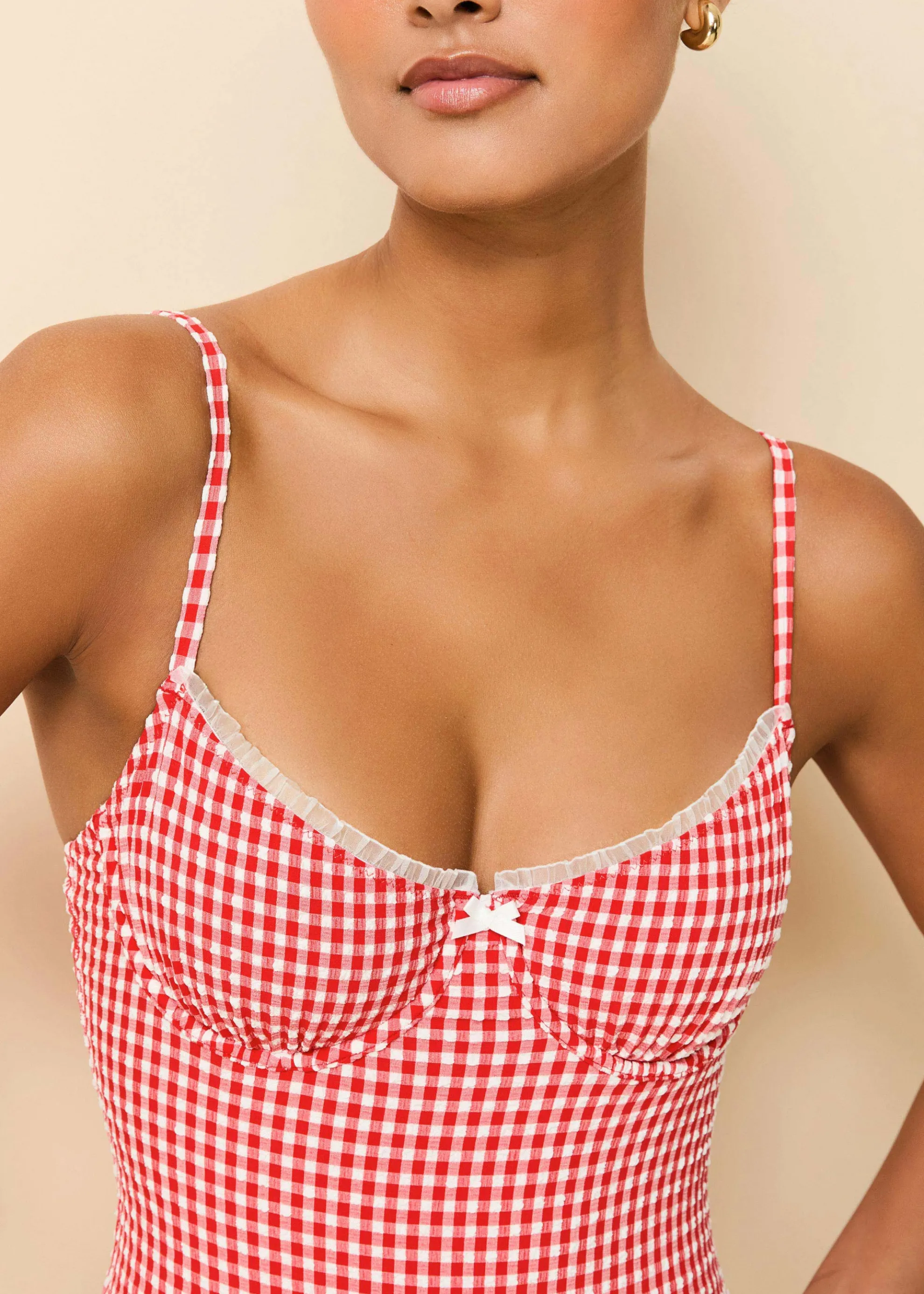 Taylor One Piece Red Gingham